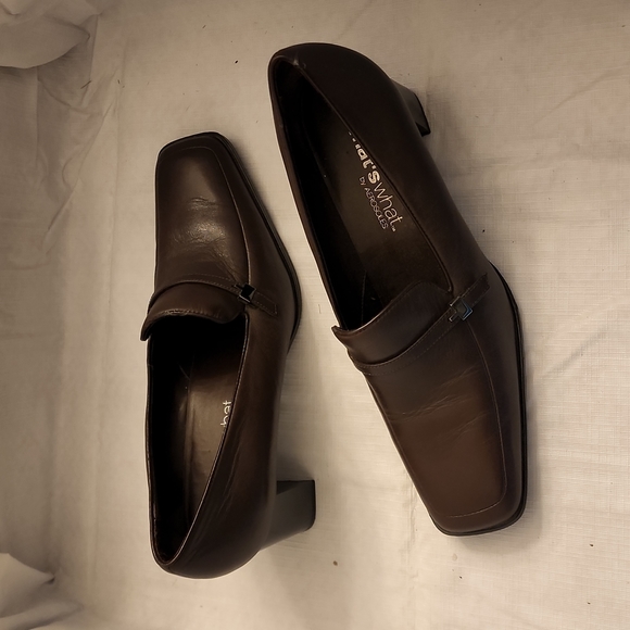 Womens Leather What's What by Aerosoles Shoes, brown, size 10 - Picture 1 of 9